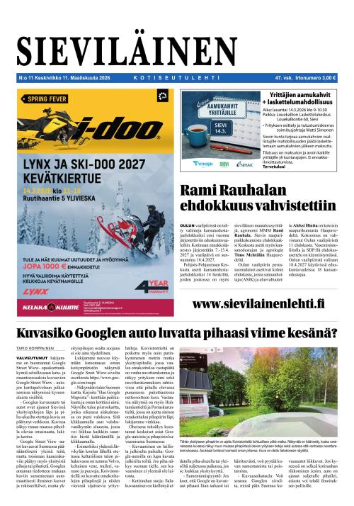 Sieviläinen 11.3.2026