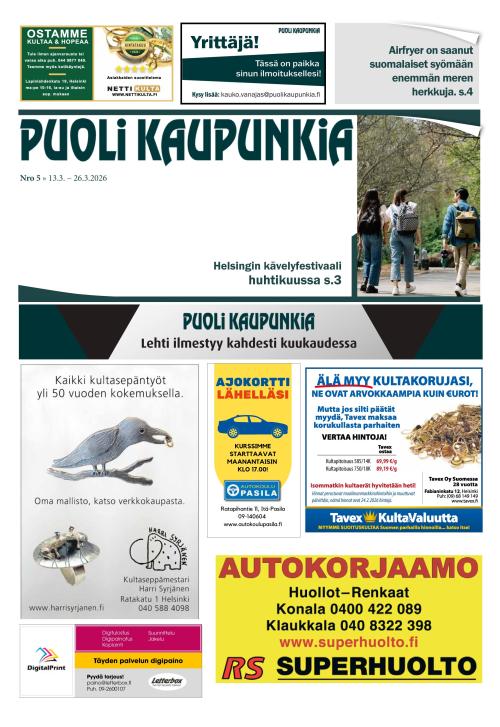 Puoli Kaupunkia Helsinki A 13.3.2026