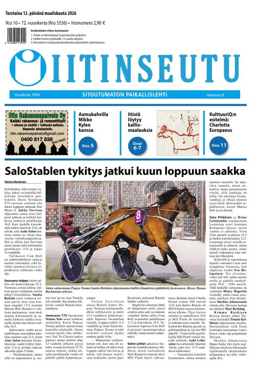 Iitinseutu 12.3.2026