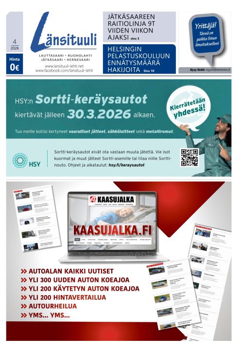 Länsituuli 12.3.2026