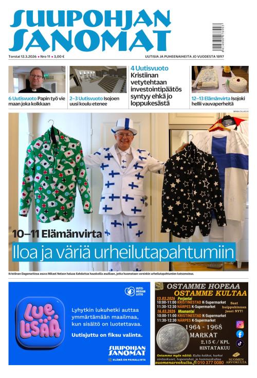 Suupohjan Sanomat 12.3.2026
