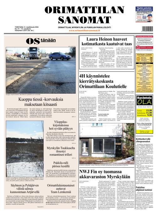 Orimattilan Sanomat 12.3.2026