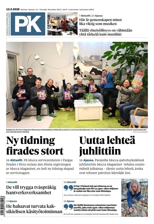 Paraisten kuulutukset 12.3.2026