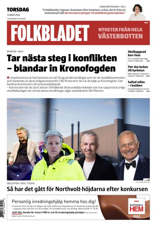 Folkbladet (Västerbotten) (SE) 12.3.2026
