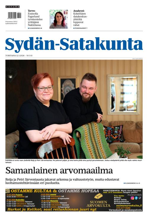 Sydän-Satakunta ja Jokilaakso 12.3.2026
