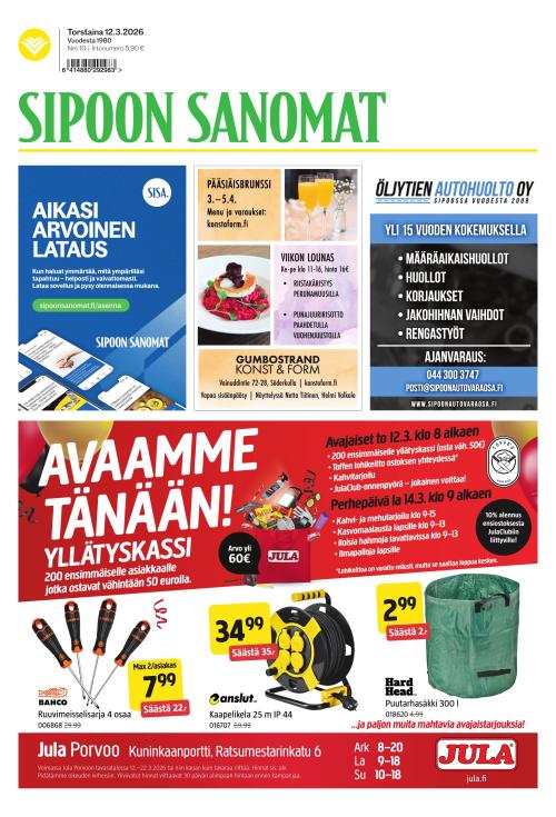 Sipoon Sanomat 12.3.2026