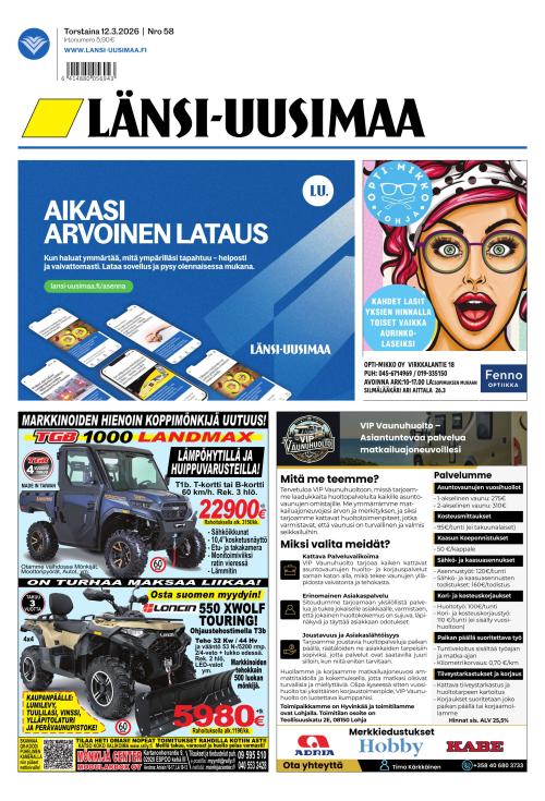 Länsi-Uusimaa 12.3.2026