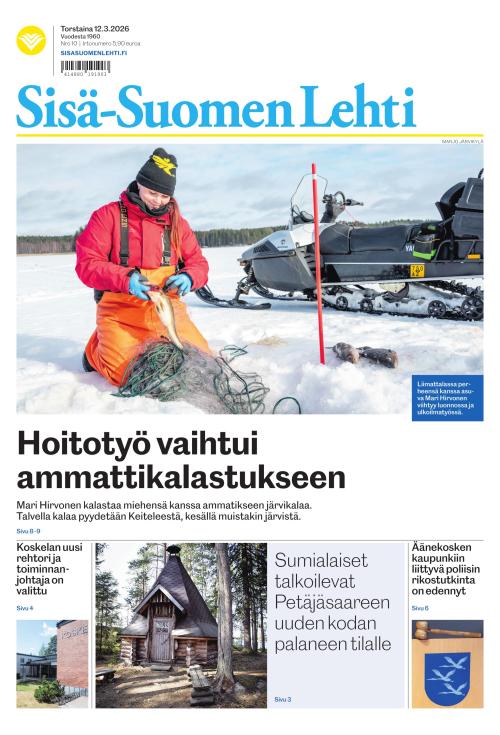 Sisä-Suomen Lehti 12.3.2026