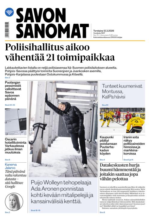 Savon Sanomat 12.3.2026