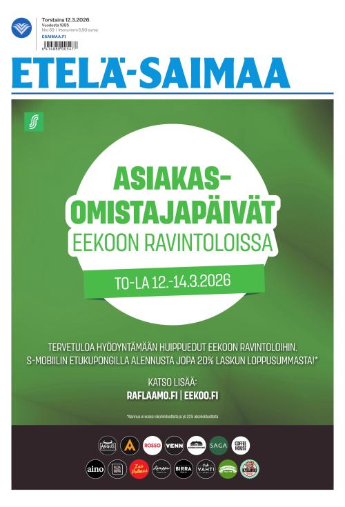 Etelä-Saimaa 12.3.2026