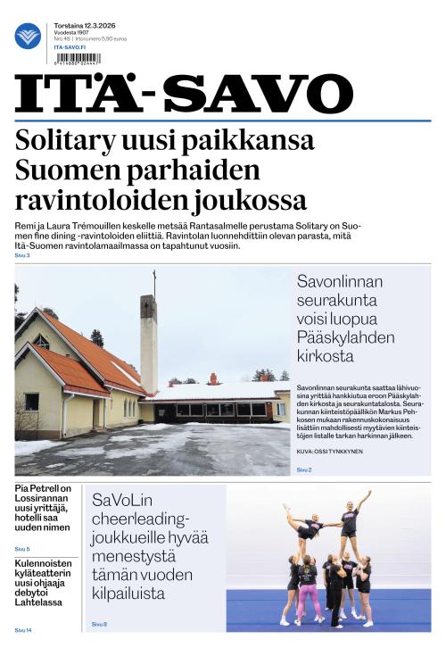 Itä-Savo 12.3.2026