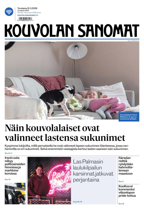 Kouvolan Sanomat 12.3.2026