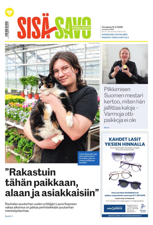 Paikallislehti Sisä-Savo 12.3.2026