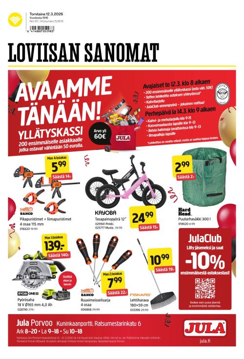 Loviisan Sanomat 12.3.2026