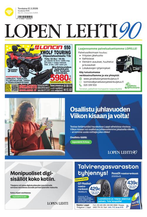 Lopen Lehti 12.3.2026