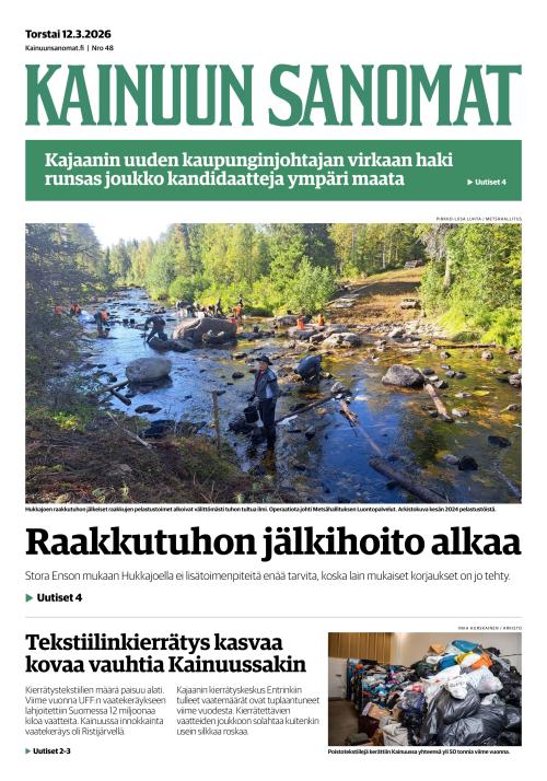 Kainuun Sanomat 12.3.2026