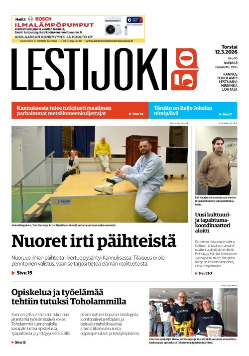 Lestijoki-lehti 12.3.2026