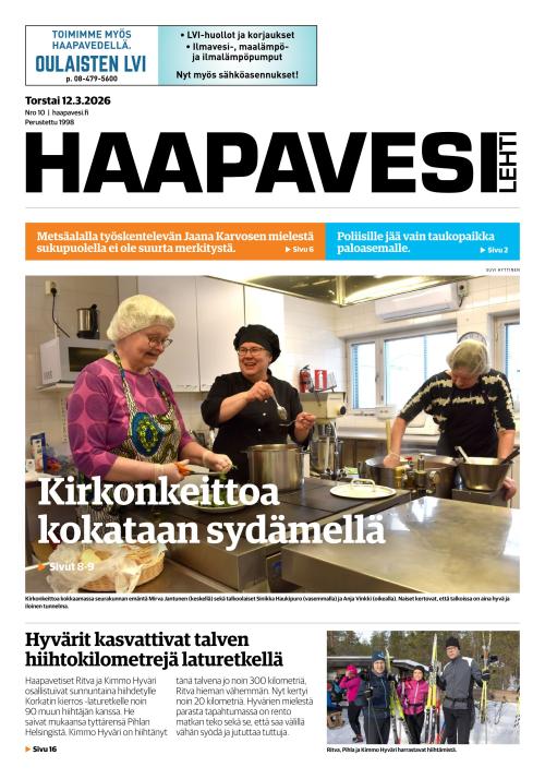 Haapavesi-lehti 12.3.2026