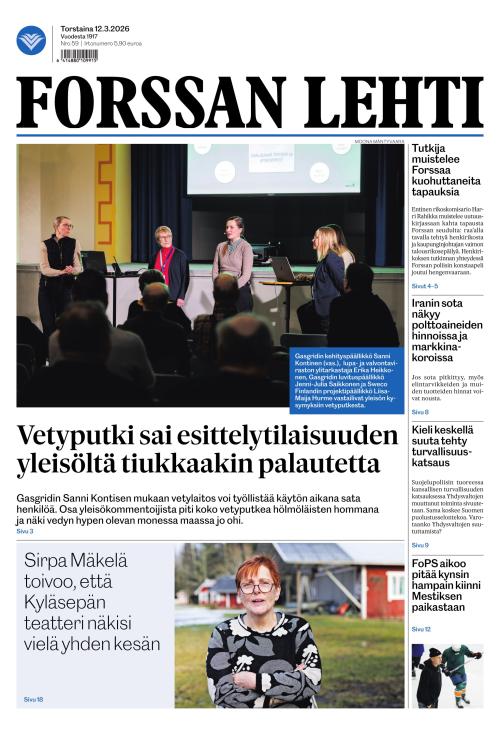 Forssan Lehti 12.3.2026