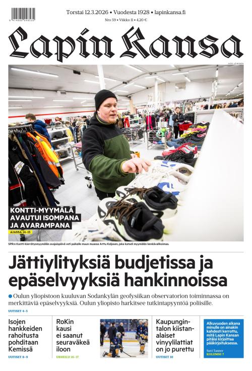 Lapin Kansa 12.3.2026