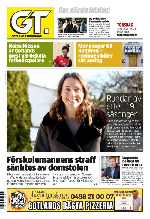 Gotlands Tidningar 12.3.2026