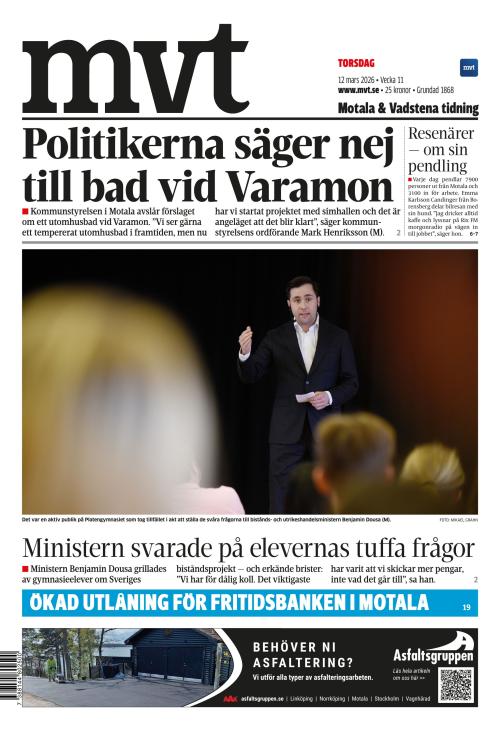Motala Vadstena Tidning 12.3.2026