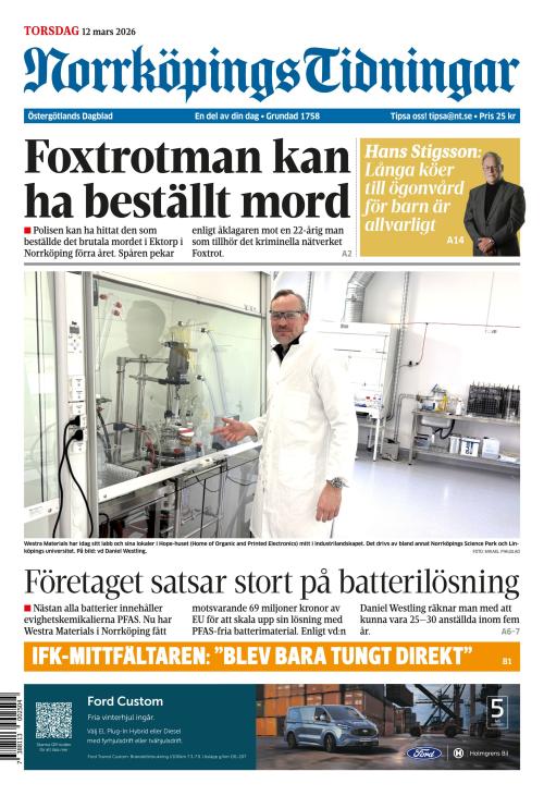 Norrköpings Tidningar 12.3.2026