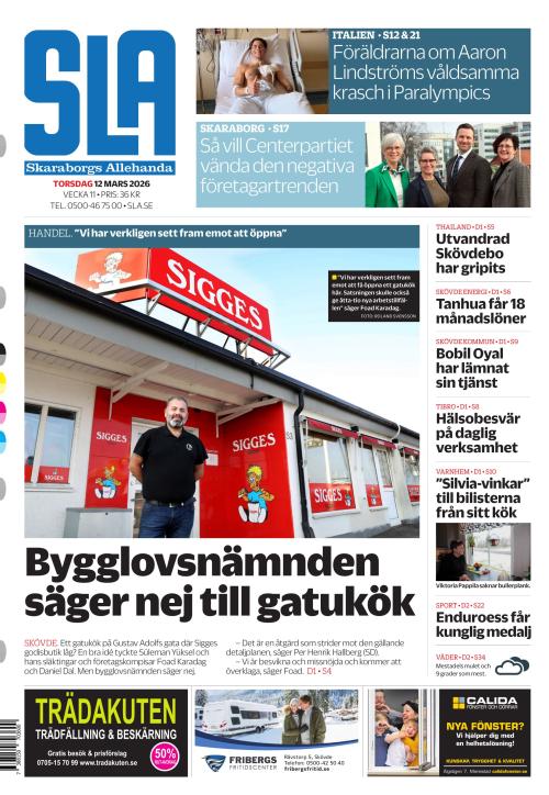 Skaraborgs Allehanda 12.3.2026