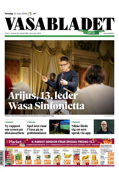 Vasabladet 12.3.2026
