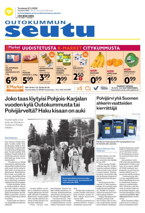 Outokummun Seutu 12.3.2026