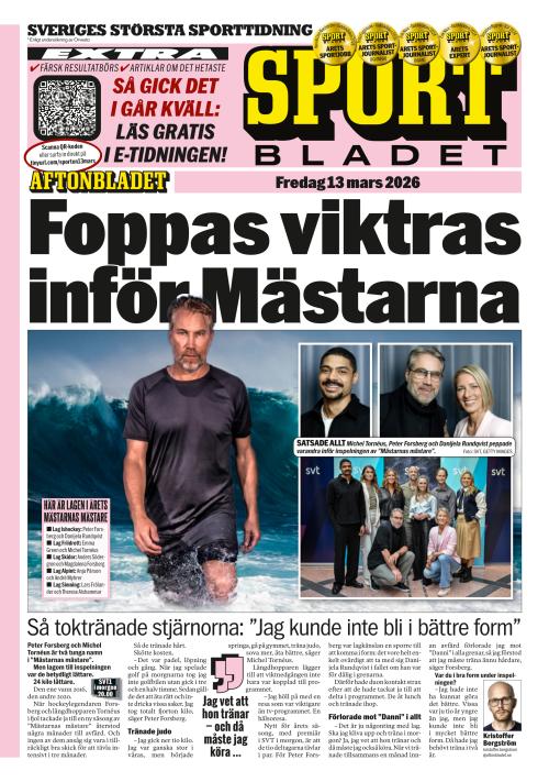 Aftonbladet Sportbladet 13.3.2026