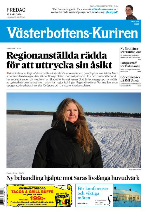 Västerbottens-Kuriren (SE) 13.3.2026