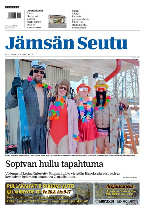 Jämsän Seutu ja Vekkari 13.3.2026