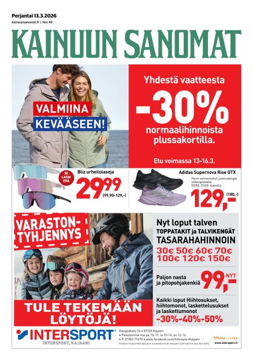 Kainuun Sanomat 13.3.2026
