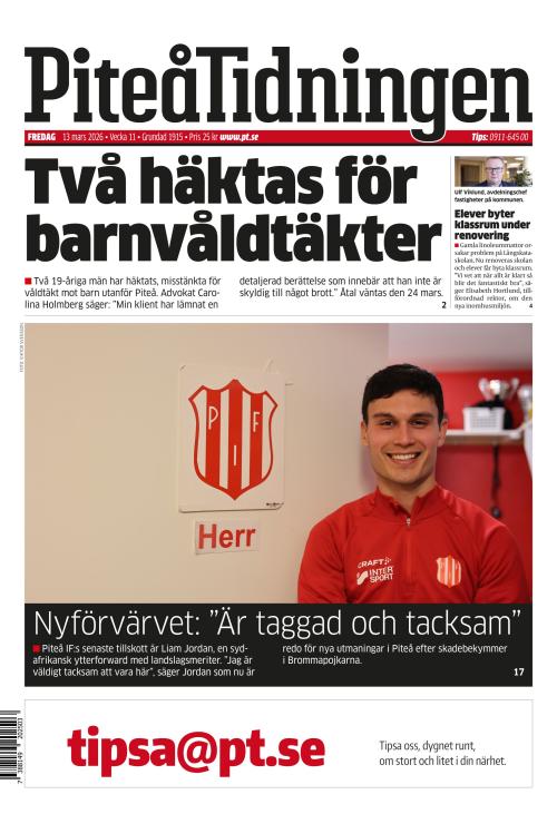 Piteå-Tidningen 13.3.2026
