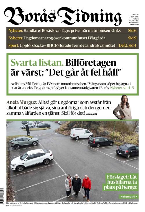 Borås Tidning 13.3.2026