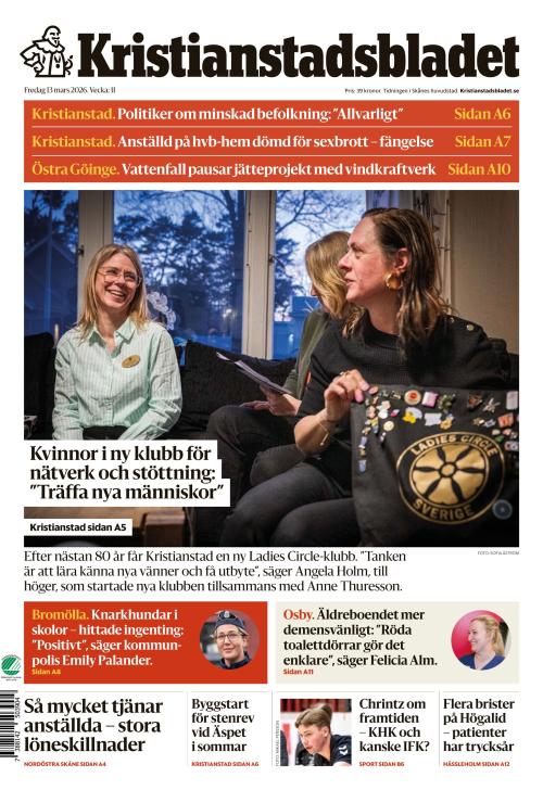 Kristianstadsbladet 13.3.2026