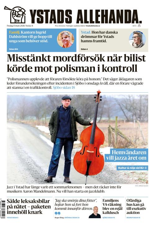 Ystads Allehanda 13.3.2026