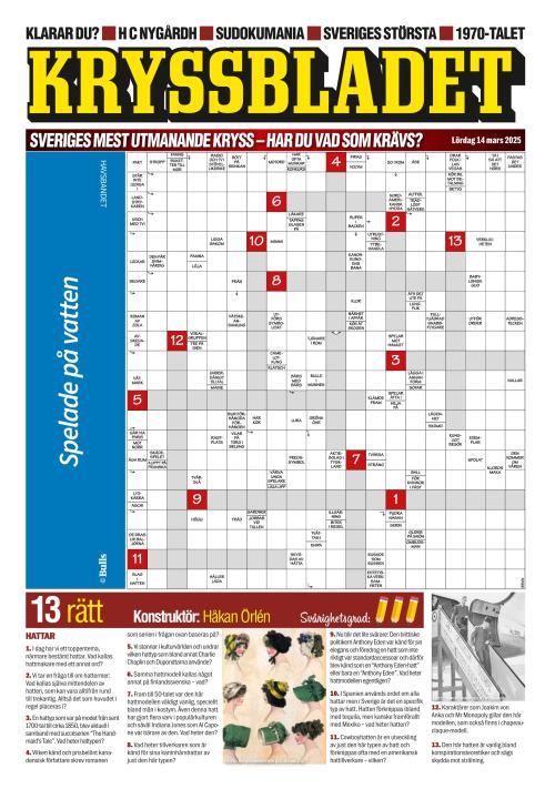 Aftonbladet Lördag 14.3.2026