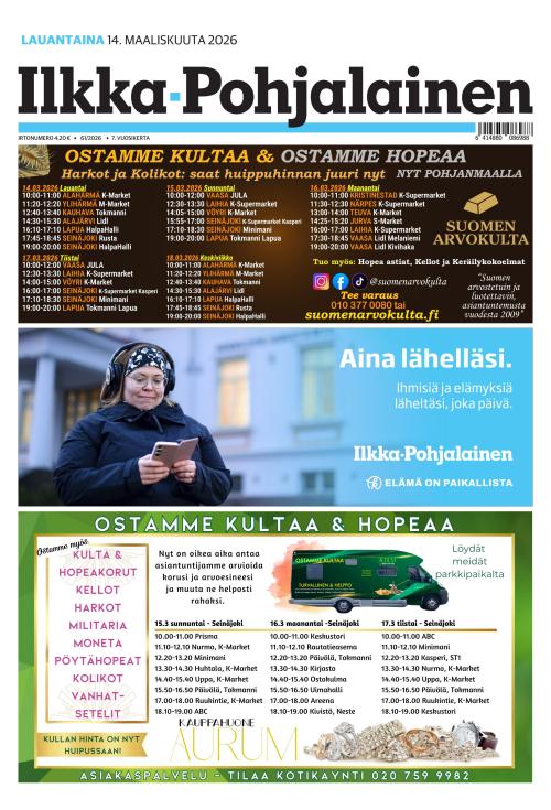 Ilkka-Pohjalainen 14.3.2026