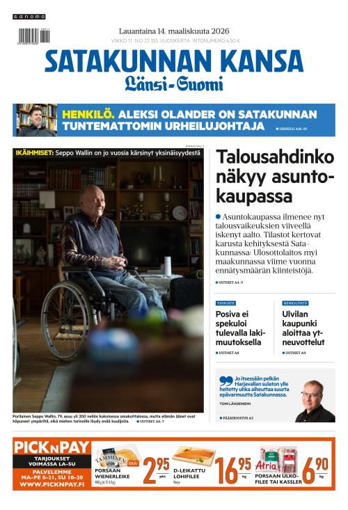Satakunnan Kansa Länsi-Suomi 14.3.2026