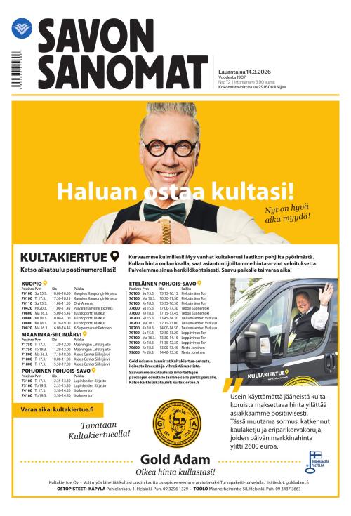 Savon Sanomat 14.3.2026