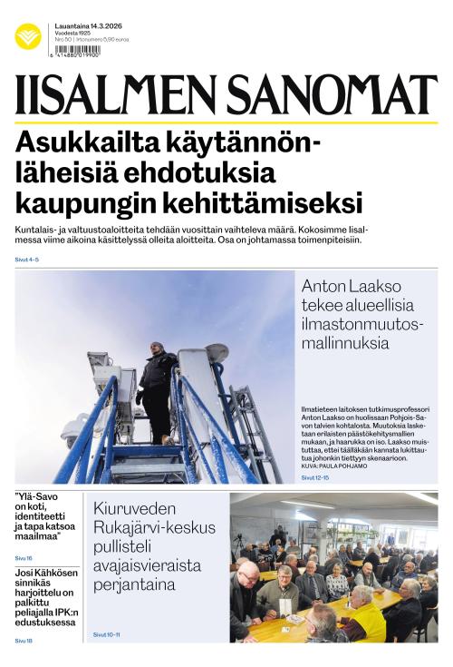 Iisalmen Sanomat 14.3.2026