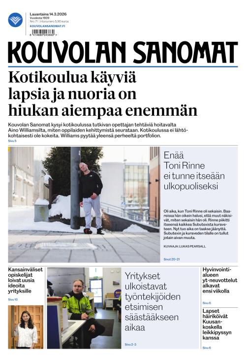 Kouvolan Sanomat 14.3.2026