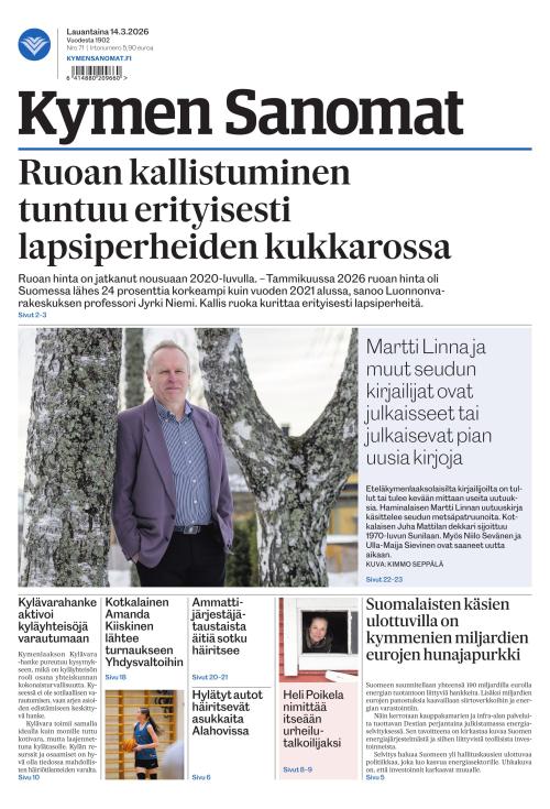Kymen Sanomat 14.3.2026