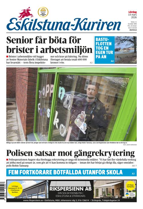 Eskilstuna-Kuriren 14.3.2026