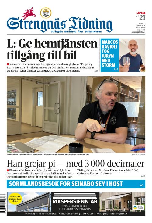 Strengnäs Tidning 14.3.2026