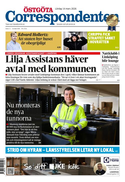 Östgöta Correspondenten 14.3.2026