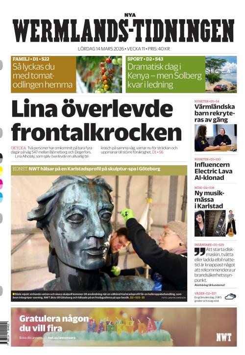 Nya Wermlands-Tidningen 14.3.2026