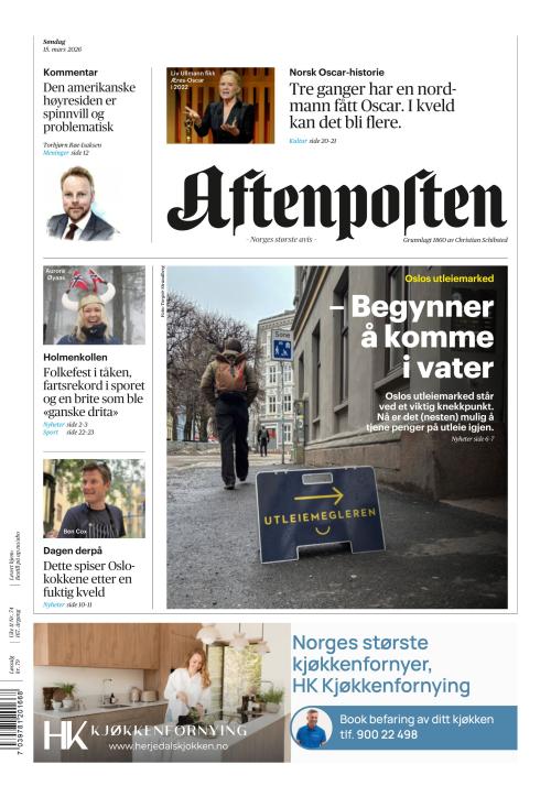Aftenposten 15.3.2026